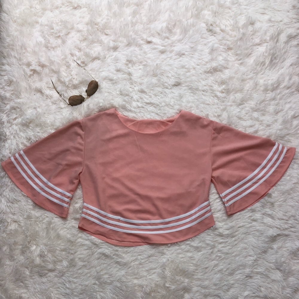 Salmon colored loose blouse!
